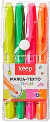 Marca Texto Neon 4 Cores Keep Multilaser