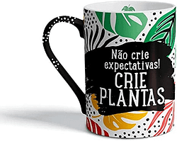 Caneca De Porcelana Expectativa Up Home Multilaser