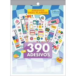 Bloco de Adesivos Planner 12 Folhas