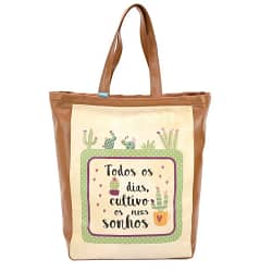 Bolsa Tote Grande Cactus