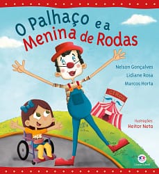 O palhaço e a menina de rodas