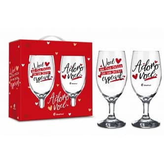 Taça Windsor c/2 um Adoro Você - 330ml