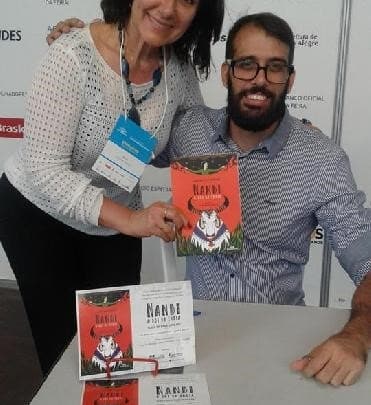 Tiago de Melo Andrade autografou o livro O Boi da Índia