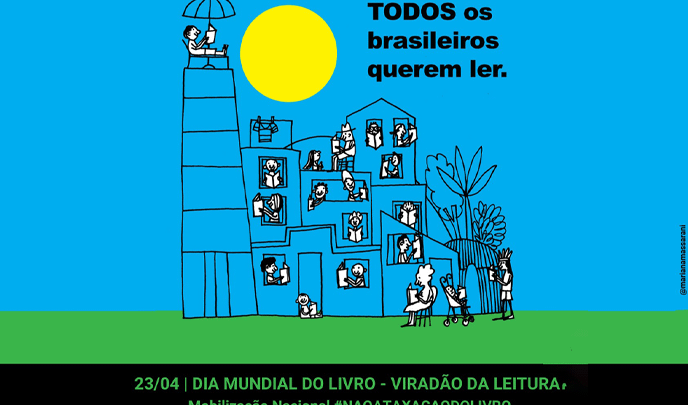 Dia Mundial do Livro terá mobilização nacional contra proposta de taxação dos livros